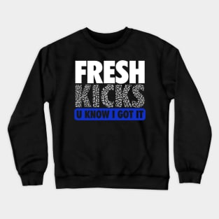 Fresh Kicks Blue Crewneck Sweatshirt